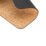 Non-slip cork mouse mat made in Europe natural colour detail view