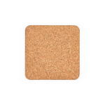 Non-slip cork mouse mat made in Europe natural colour front view