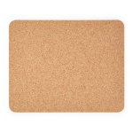 Rectangular double-sided natural cork board made in Europe natural colour rear view