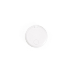 Recycled plastic tracker compatible with Apple and Android white colour second front view