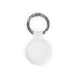 Recycled plastic tracker compatible with Apple and Android white colour front view