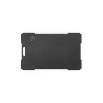 Ultra-thin recycled plastic tracker for wallet or keyring black colour front view