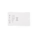 Ultra-thin recycled plastic tracker for wallet or keyring white colour rear view