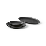 Ceramic dinner plate with matte finish made in Europe