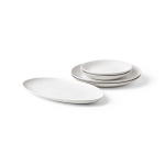 Ceramic dinner plate with matte finish made in Europe