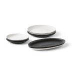 Ceramic dinner plate with matte finish made in Europe