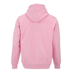 Unisex organic cotton hoodie 300 g/m² pink colour rear view