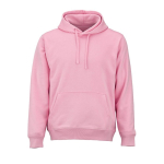 Unisex organic cotton hoodie 300 g/m² pink colour front view