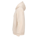 Unisex organic cotton hoodie 300 g/m² beige colour third view