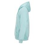 Unisex organic cotton hoodie 300 g/m² light-green colour third view