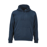 Unisex organic cotton hoodie 300 g/m² navy-blue colour front view