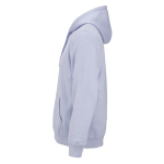 Unisex organic cotton hoodie 300 g/m² pastel blue colour third view