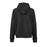 Women’s organic cotton hoodie 300gsm Bondi black colour rear view
