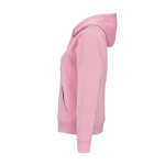 Women’s organic cotton hoodie 300gsm Bondi pink colour third view