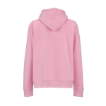 Women’s organic cotton hoodie 300gsm Bondi pink colour rear view