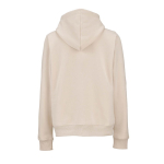 Women’s organic cotton hoodie 300gsm Bondi beige colour rear view
