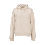Women’s organic cotton hoodie 300gsm Bondi beige colour front view