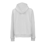 Women’s organic cotton hoodie 300gsm Bondi light grey colour rear view
