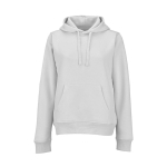 Women’s organic cotton hoodie 300gsm Bondi light grey colour front view