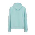 Women’s organic cotton hoodie 300gsm Bondi light-green colour rear view