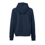 Women’s organic cotton hoodie 300gsm Bondi navy-blue colour rear view