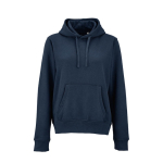 Women’s organic cotton hoodie 300gsm Bondi navy-blue colour front view