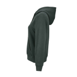 Women’s organic cotton hoodie 300gsm Bondi dark green colour third view