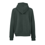 Women’s organic cotton hoodie 300gsm Bondi dark green colour rear view