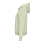 Women’s organic cotton hoodie 300gsm Bondi pastel green colour third view