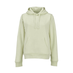 Women’s organic cotton hoodie 300gsm Bondi pastel green colour front view