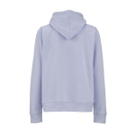 Women’s organic cotton hoodie 300gsm Bondi pastel blue colour rear view
