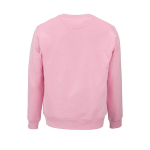 Unisex organic cotton brushed fleece sweatshirt 300g/m² Waikiki pink colour rear view