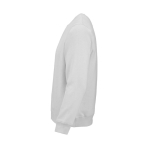 Unisex organic cotton brushed fleece sweatshirt 300g/m² Waikiki light grey colour third view