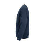 Unisex organic cotton brushed fleece sweatshirt 300g/m² Waikiki navy-blue colour third view