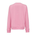 Women’s organic cotton crew neck sweatshirt 300g/m² Waikiki pink colour rear view