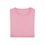 Women’s organic cotton crew neck sweatshirt 300g/m² Waikiki pink colour second front view