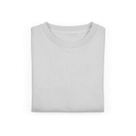 Women’s organic cotton crew neck sweatshirt 300g/m² Waikiki light grey colour second front view