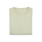 Women’s organic cotton crew neck sweatshirt 300g/m² Waikiki pastel green colour second front view