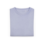 Women’s organic cotton crew neck sweatshirt 300g/m² Waikiki pastel blue colour second front view
