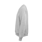 Unisex organic cotton crew neck sweatshirt 340 g/m² Nazaré marbled grey colour third view