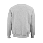 Unisex organic cotton crew neck sweatshirt 340 g/m² Nazaré marbled grey colour rear view