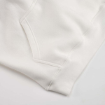 Unisex organic cotton hoodie 340g/m² Tulum white colour second detail view