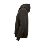 Unisex organic cotton hoodie 340g/m² Tulum lilac colour third view