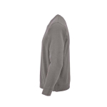 Unisex organic cotton sweatshirt with French terry 300 g/m² Capri grey colour third view