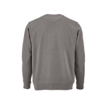 Unisex organic cotton sweatshirt with French terry 300 g/m² Capri grey colour rear view
