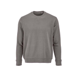 Unisex organic cotton sweatshirt with French terry 300 g/m² Capri grey colour front view
