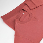 Unisex organic cotton sweatshirt with French terry 300 g/m² Capri mighty mint colour detail view