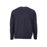 Unisex organic cotton sweatshirt with French terry 300 g/m² Capri navy-blue colour rear view