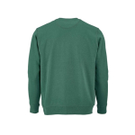 Unisex organic cotton sweatshirt with French terry 300 g/m² Capri dark green colour rear view