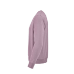 Unisex organic cotton sweatshirt with French terry 300 g/m² Capri lilac colour third view